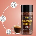 Dooks Premium Chocolate Instant Coffee 120g | 100% Arabica Coffee | Rich Chocolate Flavour | Hot & Cold Coffee Mix - Image 2